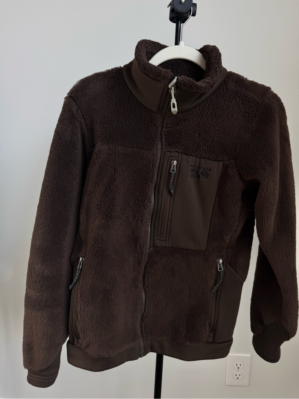 Mountain Hardwear Monkey Woman Polartec High Loft Fleece Jacket Brown Size M